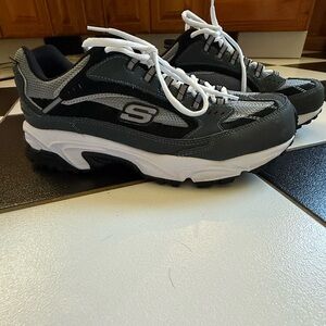 Skechers Black and Gray Sneakers